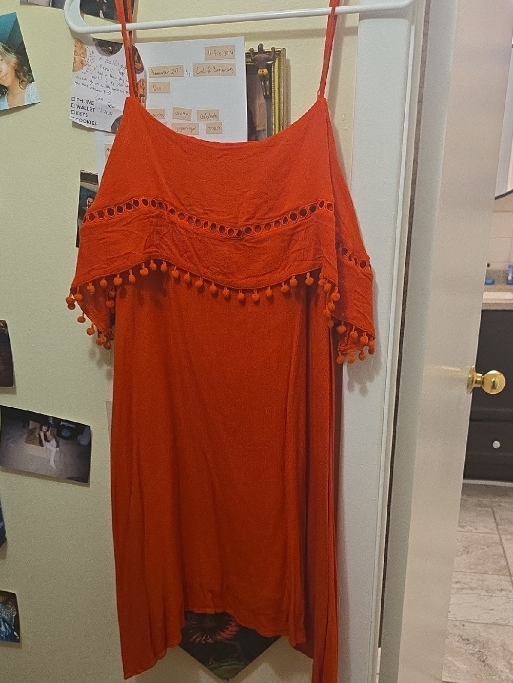 Red Off The Shoulder Summer Dress